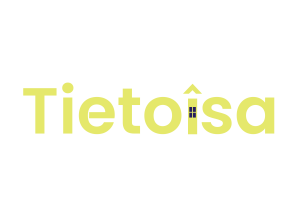 Tietoisa logo neon violetti ikkuna